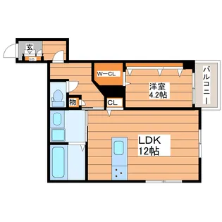 TIMEOFF 薬師堂【2階】の間取り