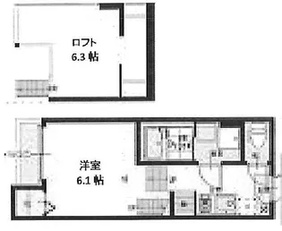 グロース東照宮【2階】の間取り