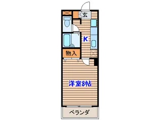 ディ・ブルーメ【1階】の間取り