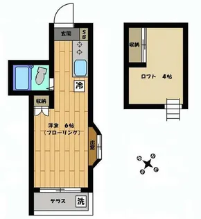 東京都三鷹市井の頭5【アパート】の間取り