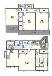 埼玉県久喜市菖蒲町下栢間【一戸建】の間取り