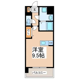 SQUARE三里木駅前【4階】の間取り