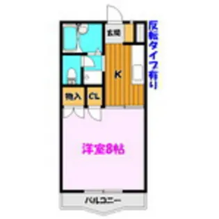 コーポラス芳賀II【2階】の間取り