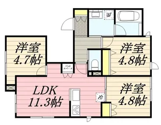 3LDKの間取り画像