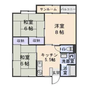 ファミリー8【2階】の間取り