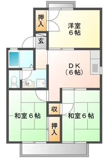 セジュール千代田A【2階】の間取り