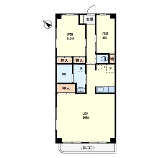 埼玉県さいたま市浦和区常盤3【マンション】の間取り