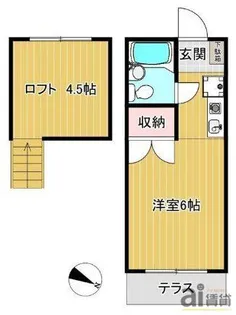 東京都東久留米市浅間町3【アパート】の間取り