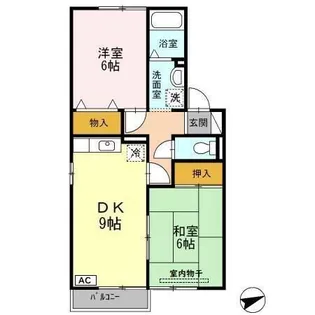 ヴィラージュ田中【2階】の間取り