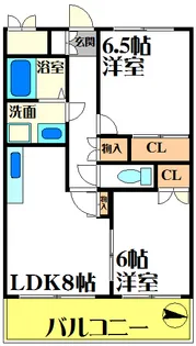 アーズ更紗上野東【4階】の間取り