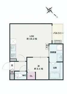 Jack yawataII【2階】の間取り