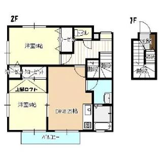 グリンヴィレッジII【2階】の間取り