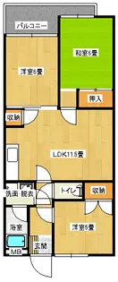 ロシェ志村【3階】の間取り