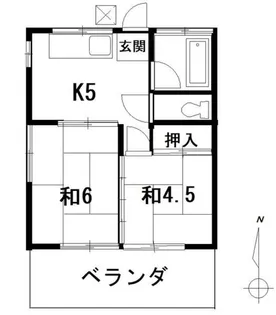 ベルハイム21【2階】の間取り