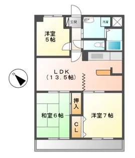 センチュリーハイランド【8階】の間取り