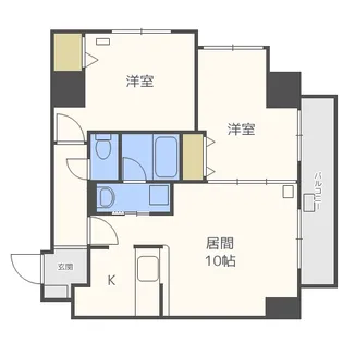 ラクラス円山公園【4階】の間取り