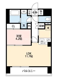 フェリーチェ南熊本【4階】の間取り