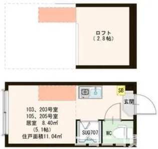 グランテリア西落合【1階】の間取り