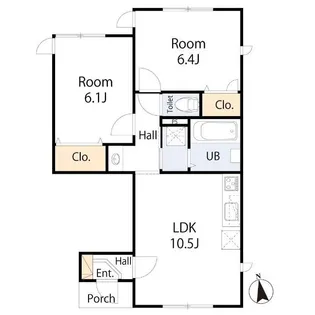 ライズ砧【1階】の間取り