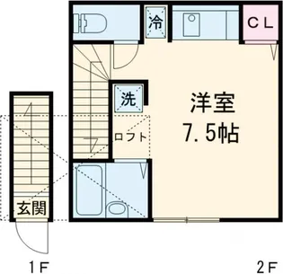 アイコート駒沢大学【2階】の間取り