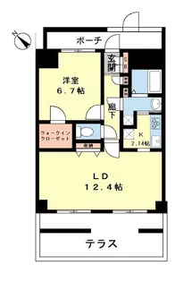 パルティール氷川台【1階】の間取り