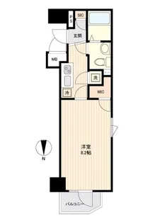 1Kの間取り画像