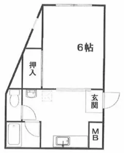 マンション大崎【2階】の間取り
