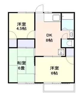 平成ハイツ【2階】の間取り