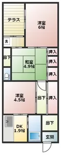 福岡県久留米市大石町【一戸建】の間取り