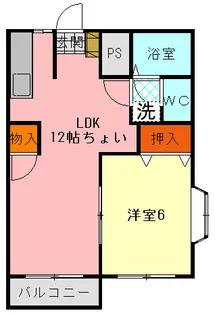 レイクシティC【1階】の間取り