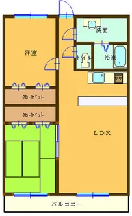 けやきハイツ【3階】の間取り