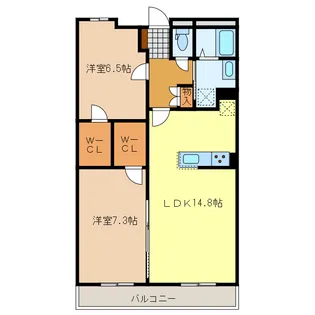 静岡県沼津市大岡【マンション】の間取り