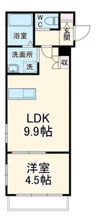 ルイ ショパン【4階】の間取り