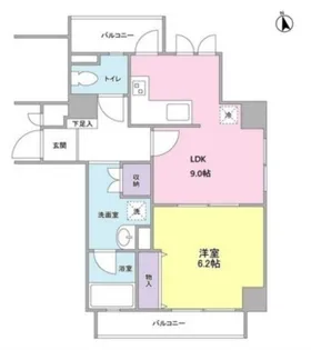LE MONT 代官山【4階】の間取り