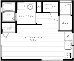 ホワイトヴィラージュ雪谷【2階】の間取り