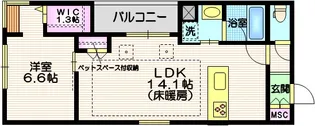 東京都大田区西蒲田4【マンション】の間取り