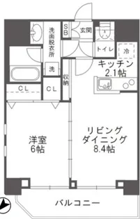 Totsu Residence 渋谷本町【14階】の間取り