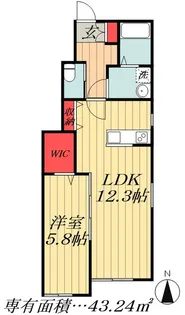 千葉県市川市宮久保3【アパート】の間取り