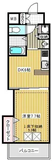 ルネス呉中央【6階】の間取り
