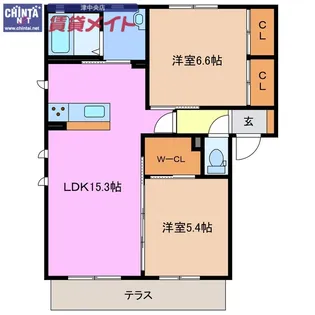 ドルチェビータ B【1階】の間取り