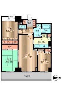 東京都荒川区東日暮里5【マンション】の間取り