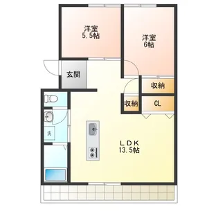 徳島県徳島市上助任町天神【アパート】の間取り