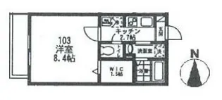 埼玉県川口市西川口2【アパート】の間取り