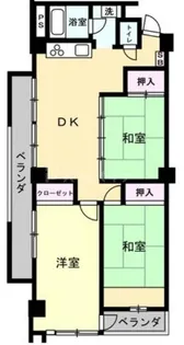 埼玉県さいたま市中央区上落合9【マンション】の間取り
