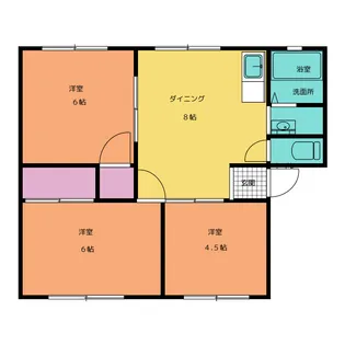 レジデンスA【1階】の間取り