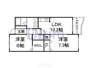 エクセレンテ【3階】の間取り