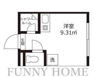 東京都目黒区三田2【アパート】の間取り
