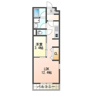 ピア旭町【4階】の間取り