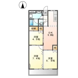 Safety レジデンスTII【2階】の間取り