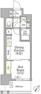 エル・セレーノ横浜関内プリマ【2階】の間取り